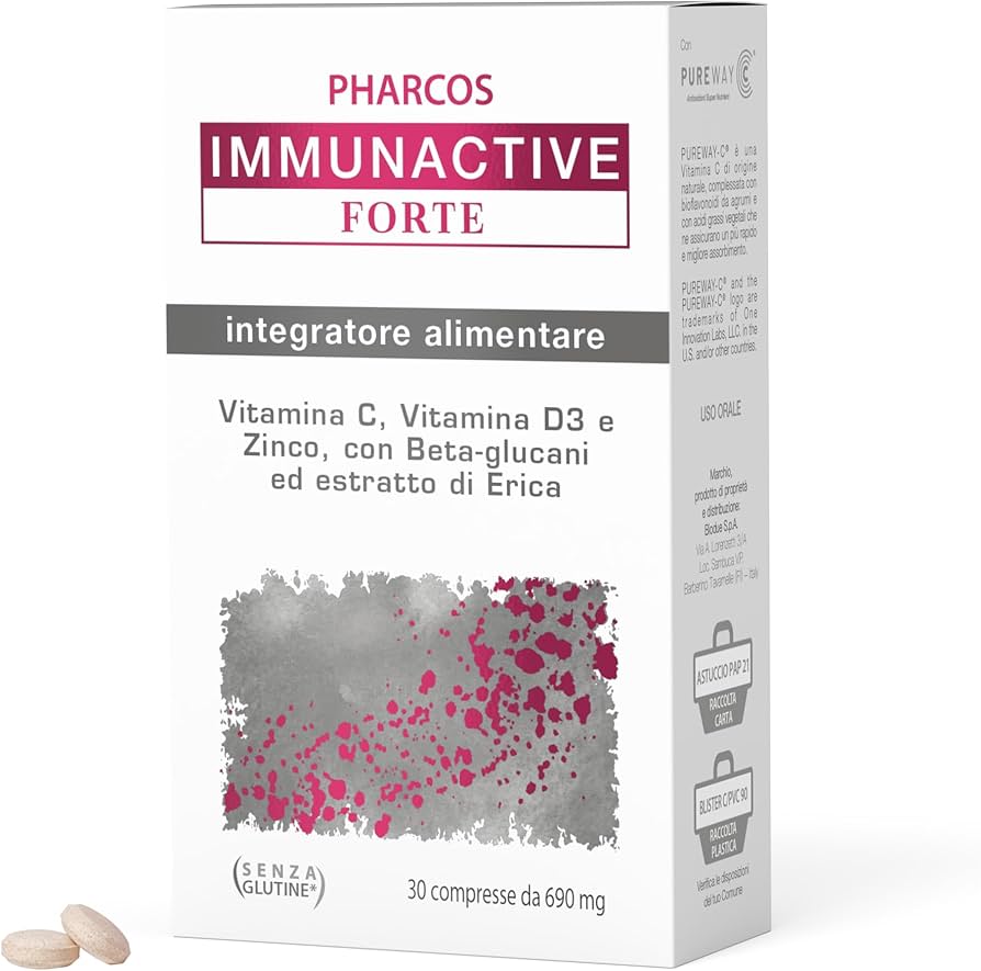 IMMUNACTIVE FORTE PHARCOS 30 COMPRESSE - maxifarmacia.it