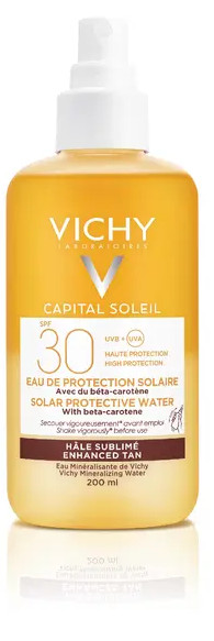 VICHY CAPITAL SOLEIL ACQUA SOLARE PROTETTIVA ABBRONZANTE SPF30 200ml - maxifarmacia.it