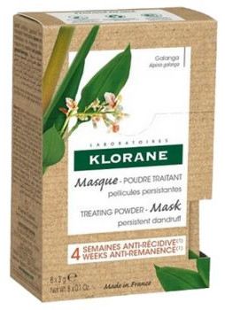 KLORANE SHAMPOO MASCHERA IN POLVERE ALLA GALANGA 8 BUSTINE DA 3 G - maxifarmacia.it