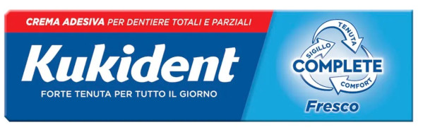 KUKIDENT FRESCO CREMA ADESIVA PER DENTIERE 40G - maxifarmacia.it