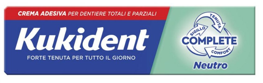 KUKIDENT NEUTRO CREMA ADESIVA PER DENTIERE TORALI O PARZIALI 40G - maxifarmacia.it