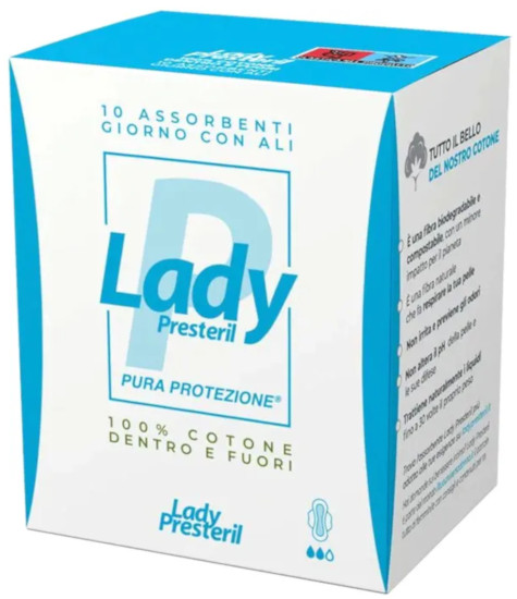 LADY PRESTERIL 10 ASSORBENTI GIORNO CON ALI - maxifarmacia.it