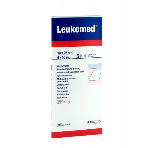 LEUKOMED 5 MEDICAZIONI POST-OPERATORIE IN TNT 10 X 25 CM - maxifarmacia.it