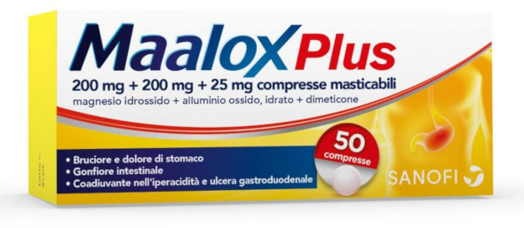 MAALOX PLUS*50CPR MASTICABILI - maxifarmacia.it