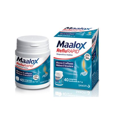 MAALOX REFLURAPID 40 COMPRESSE MASTICABILI - maxifarmacia.it