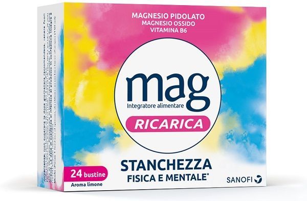 MAG RICARICA STANCHEZZA FISICA E MENTALE 24 BUSTINE - maxifarmacia.it