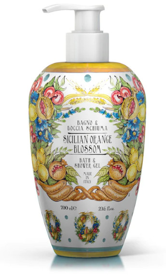 MAIOLICHE BAGNO DOCCIASCHIUMA SICILIAN ORANGE BLOSSOM 700ml - maxifarmacia.it