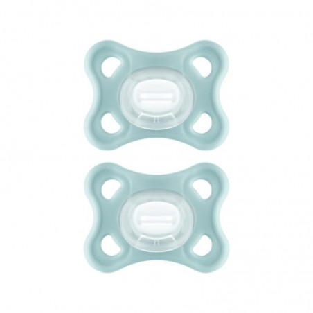 MAM COMFORT 2 SUCCHIETTI 2-6 MESI NEUTRI IN SILICONE - maxifarmacia.it