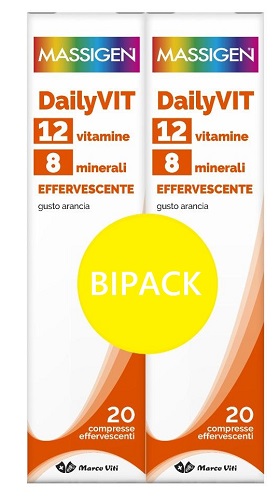 MASSIGEN DAILYVIT BIPACK 20+20 COMPRESSE EFFERVESCENTI - maxifarmacia.it