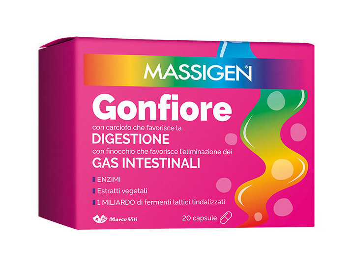 MASSIGEN GONFIORE INTEGRATORE da 20 capsule - maxifarmacia.it