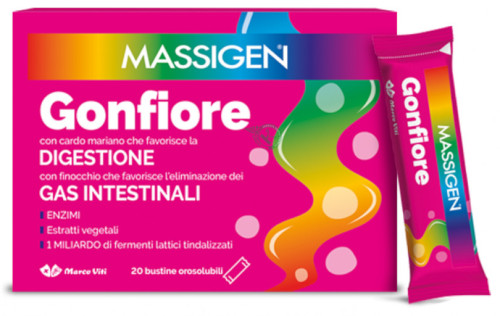 MASSIGEN GONFIORE 20 STICK PACK OROSOLUBILI - maxifarmacia.it