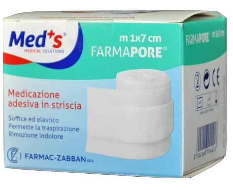 MEDICAZIONE ADESIVA MEDS 1MX7CM - maxifarmacia.it