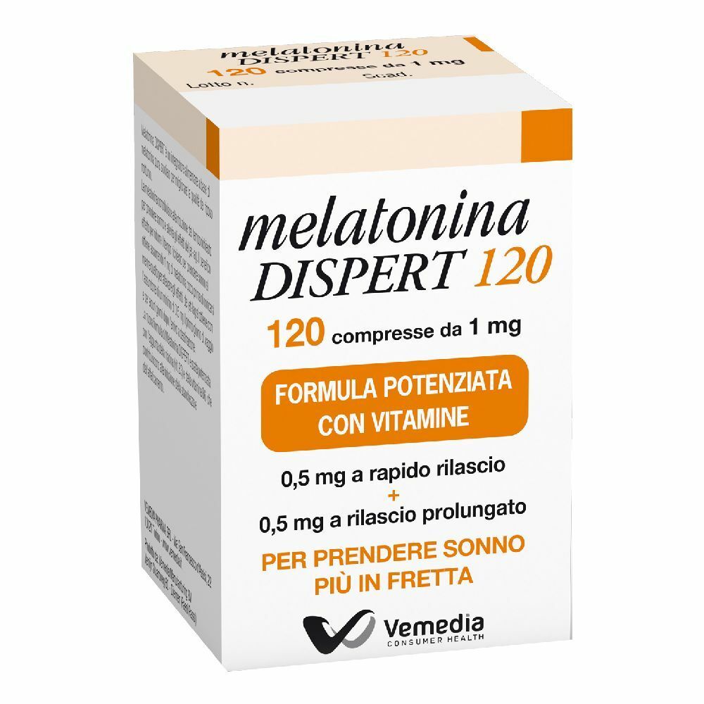 MELATONINA DISPERT INTEGRATORE DA 120 COMPRESSE - maxifarmacia.it