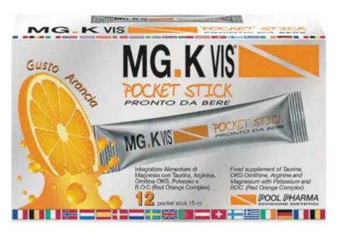 MGK VIS POCKET STICK ARANCIA 12 BUSTINE STICK PACK - maxifarmacia.it