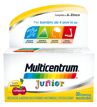 MULTICENTRUM JUNIOR 30 COMPRESSE - maxifarmacia.it