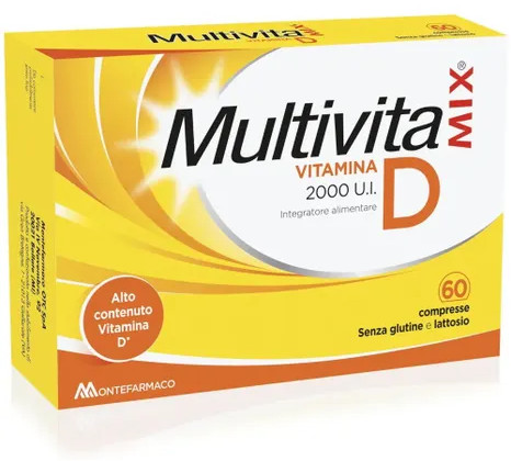 MULTIVITAMIX VITAMINA D 2000 UI DA 60 COMPRESSE - maxifarmacia.it