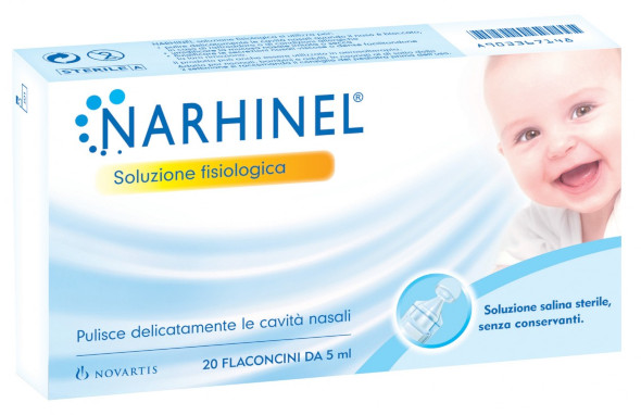 NARHINEL SOLUZIONE FISIOLOGICA 20 FLACONCINI DA 5ML - maxifarmacia.it