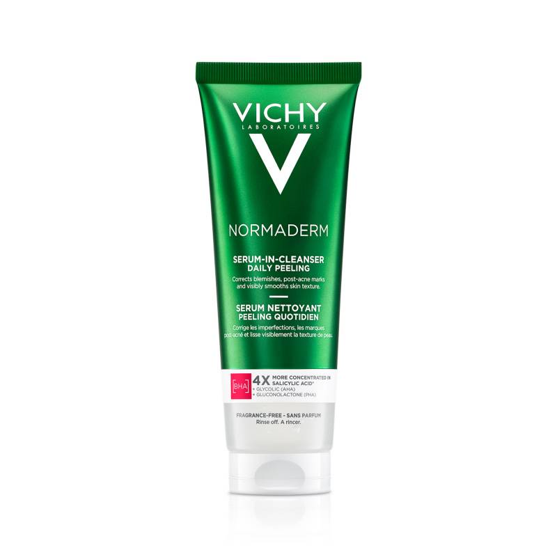 VICHY NORMADERM NO PEELING CLEANSER SIERO DETERGENTE  QUOTIDIANO 125 ML - maxifarmacia.it