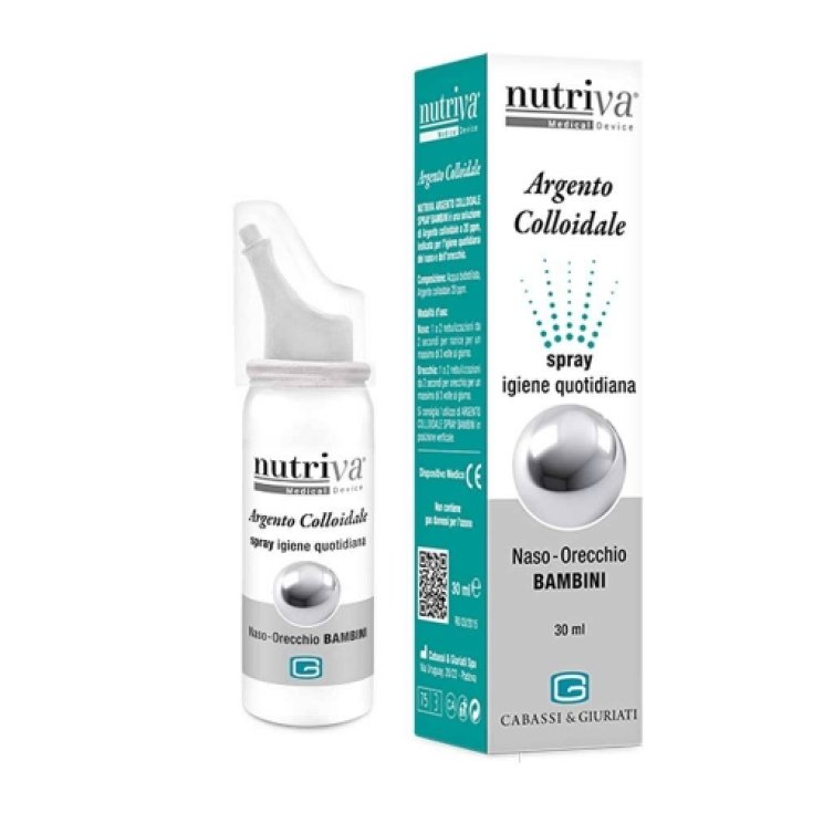 NUTRIVA ARGENTO COLLOIDALE NASO/ORECCHIE BAMBINI da 30ml - maxifarmacia.it