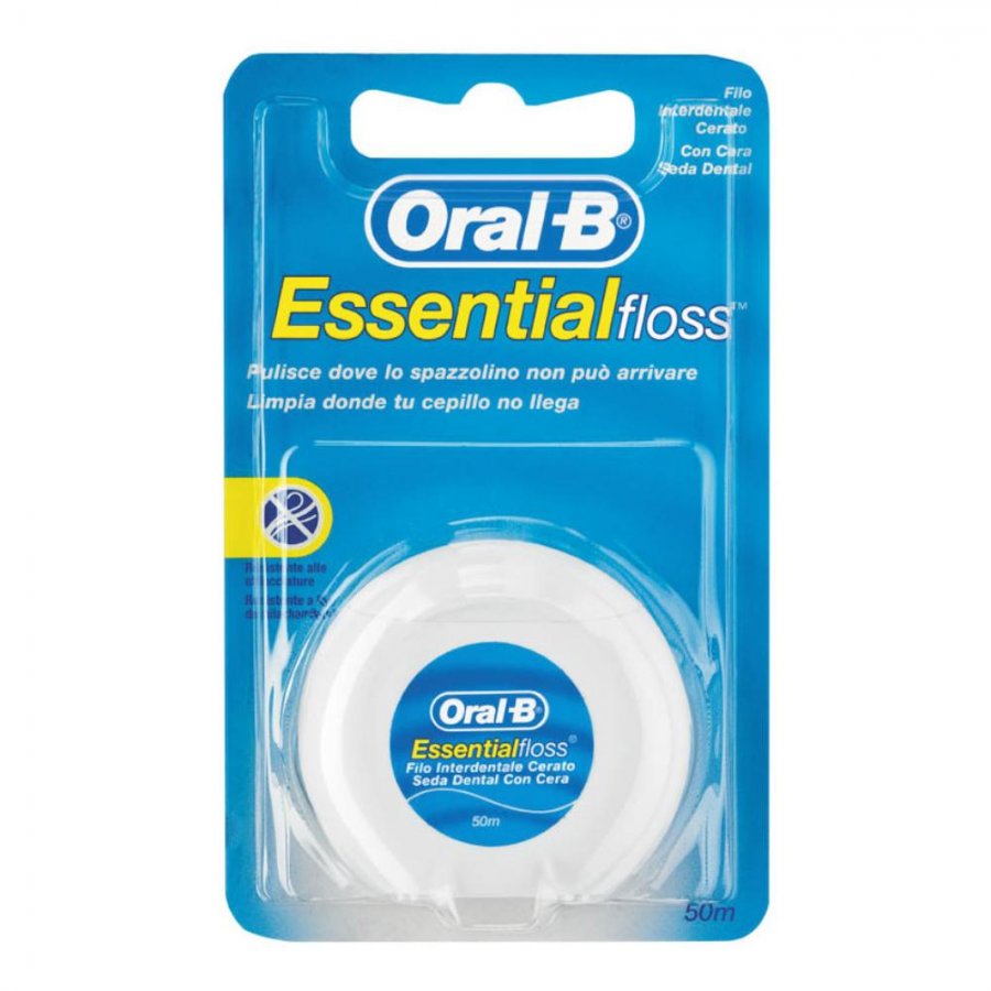 ORAL-B ESSENTIALFLOSS FILO INTERDENTALE CERATO - maxifarmacia.it