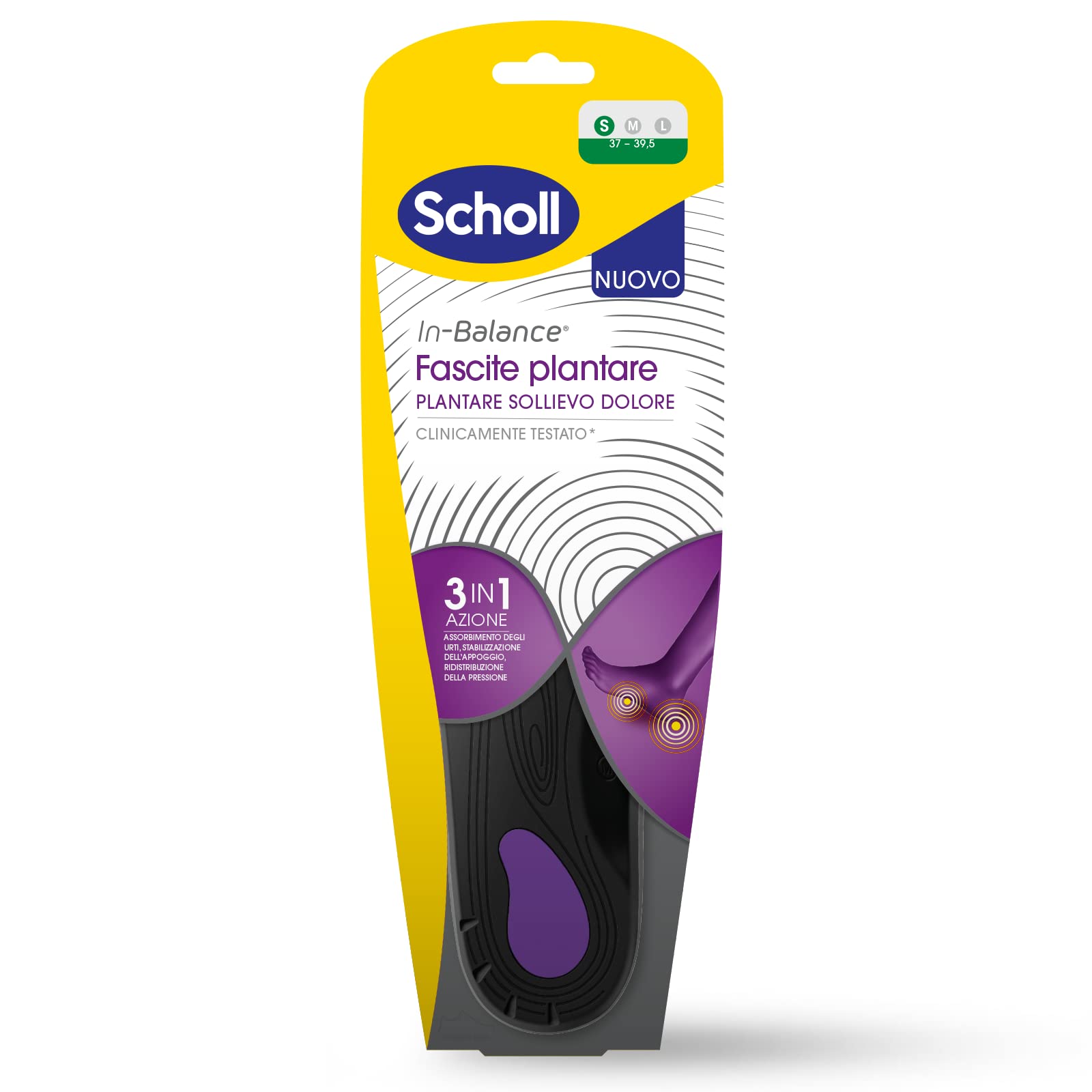 SCHOLL IN-BALANCE FASCITE PLANTARE Tg.S - maxifarmacia.it