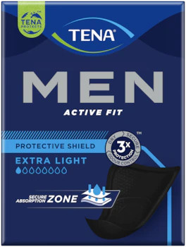 TENA MEN ACTIVE FIT  EXTRA LIGHT 14 ASSORBENTI MASCHILI SAGOMATI - maxifarmacia.it