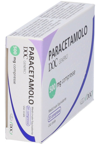 PARACETAMOLO DOC*20CPR 500MG - maxifarmacia.it