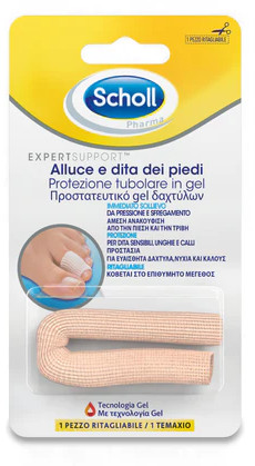 SCHOLL PROTEZIONE TUBOLARE IN GEL PER ALLUCE E DITA DEI PIEDI - maxifarmacia.it