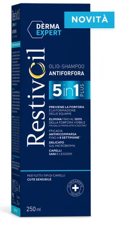 RESTIVOIL DERMA EXPERT SHAMPOO ANTIFORFORA 5 IN 1 250 ML - maxifarmacia.it