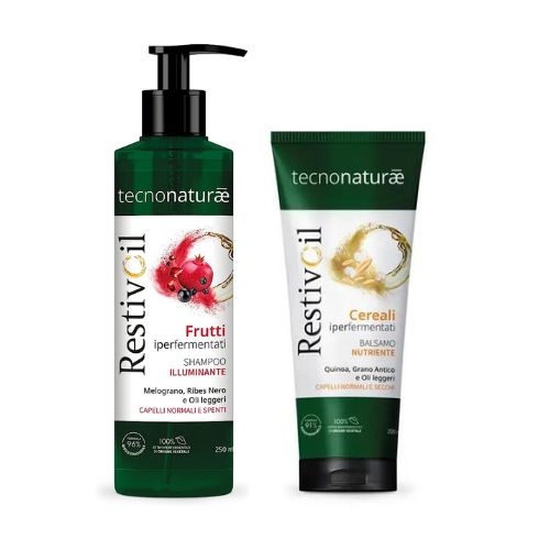 RESTIVOIL TECNONATURAE BIPACCO SHAMPOO ILLUMINANTE 250 ML + BALSAMO NUTRIENTE 200 ML - maxifarmacia.it