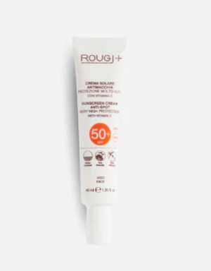 ROUGJ CREMA SOLARE VISO 50+ ANTIMACCHIA 40 ML - maxifarmacia.it