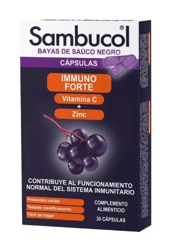 SAMBUCOL IMMUNOFORTE 30 CAPSULE - maxifarmacia.it