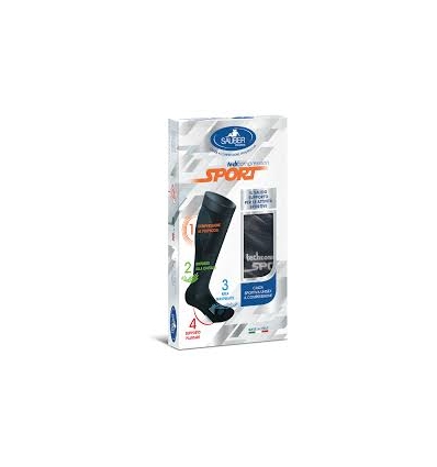 SAUBER CALZA SPORT UNISEX ARANCIO FLUO DETTAGLI BIANCHI S - maxifarmacia.it