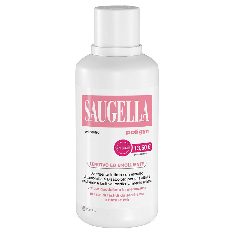 SAUGELLA POLIGYN PH NEUTRO LENITIVO ED EMOLLIENTE 500 ML - maxifarmacia.it