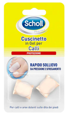 SCHOLL 2 CUSCINETTI PROTETTIVI IN GEL PER CALLI PIEDI - maxifarmacia.it
