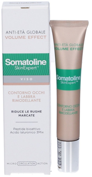 SOMATOLINE SKINEXPERT VOLUME EFFECT CONTORNO  OCCHI E LABBRA RIMODELLANTE 15ml - maxifarmacia.it