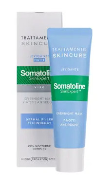 SOMATOLINE SKIN EXPERT SKINCURE OVERNIGHT MASK LEVIGANTE 7 NOTTI ANTIRUGHE 50 ML - maxifarmacia.it