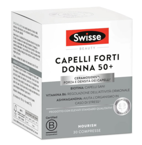 SWISSE CAPELLI FORTI DONNA 50+ DA 30 COMPRESSE - maxifarmacia.it