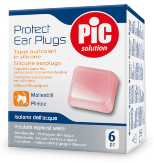 PIC PROTECT EAR PLUGS 6 TAPPI AURICOLARI IN SILICONE - maxifarmacia.it