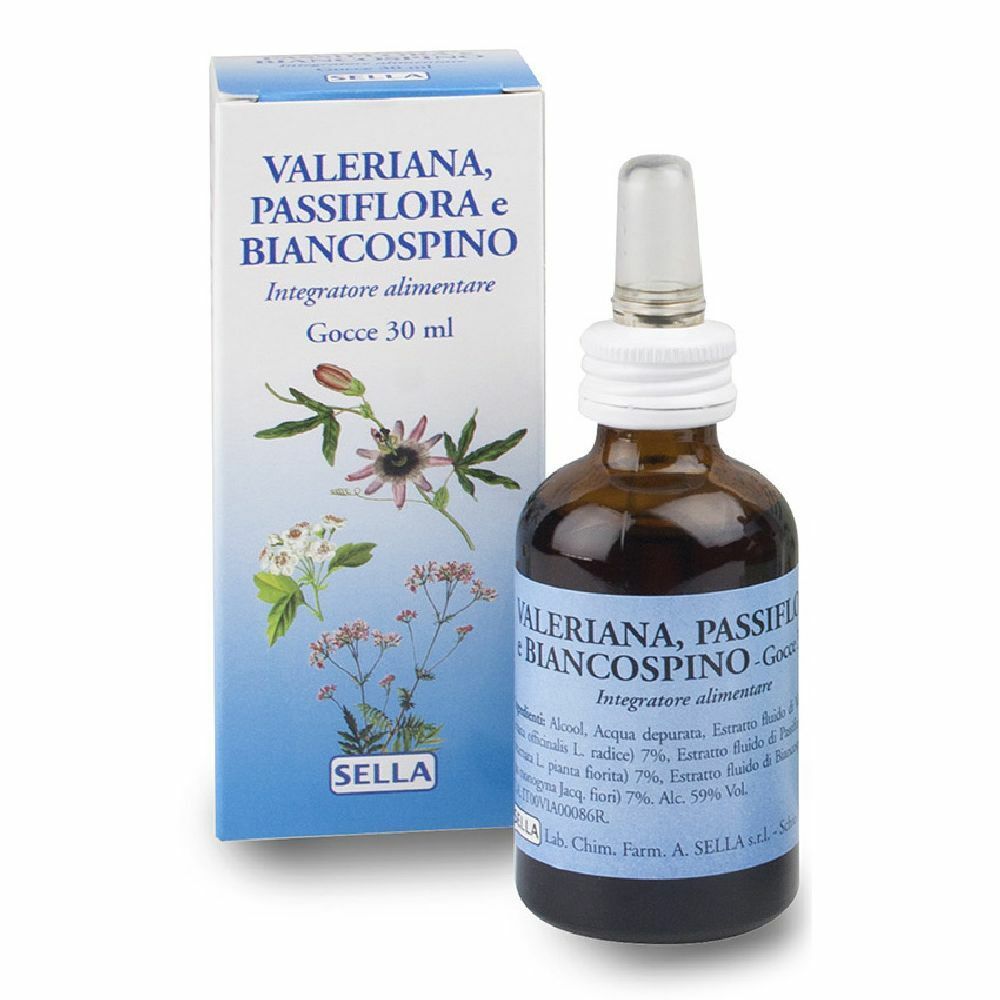 VALERIANA PASSIFLORA E BIANCOSPINO GOCCE 30 ML - maxifarmacia.it