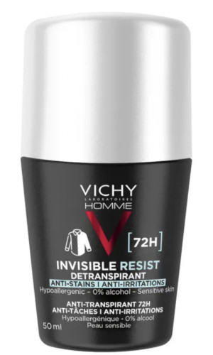 VICHY DEODORANTE ROLL-ON INVISIBLE RESIST 72H 50 ML - maxifarmacia.it