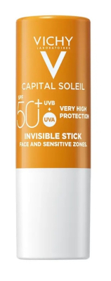VICHY CAPITAL SOLEIL STICK INVISIBILE VISO E ZONE SENSIBILI SPF50+ DA 9ML - maxifarmacia.it