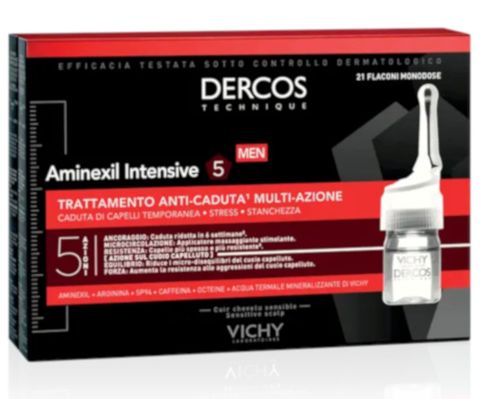 DERCOS AMINEXIL INTENSIVE 5 UOMO da 21 FIALE ANTICADUTA - maxifarmacia.it