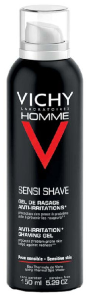 VICHY HOMME SENSI SHAVE GEL DA BARBA ANTI-IRRITAZIONI 150ml - maxifarmacia.it
