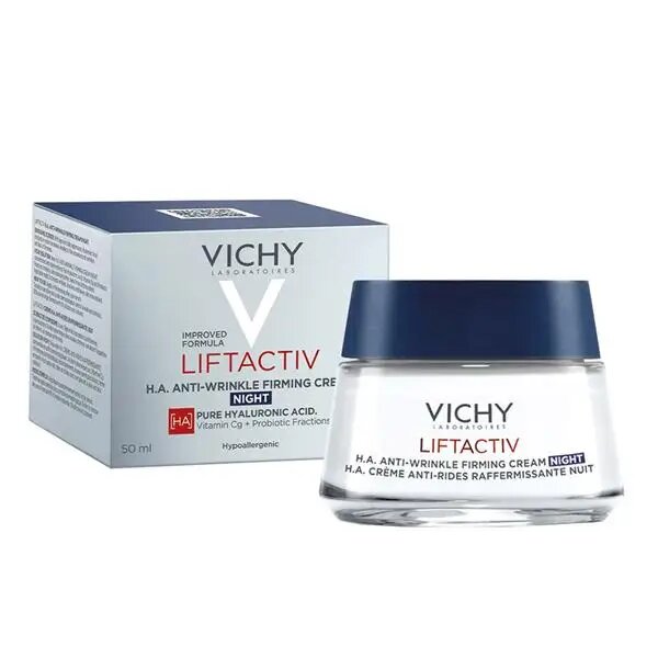 VICHY LIFTACTIV SUPREME CREMA H.A. NOTTE ANTI-RUGHE RASSODANTE 50ml - maxifarmacia.it