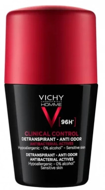 VICHY HOMME DEODORANTE ROLL-ON CLINICAL CONTROL 96H 50ml - maxifarmacia.it