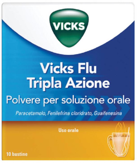 VICKS FLU TRIPLA A*OS 10BUST - maxifarmacia.it
