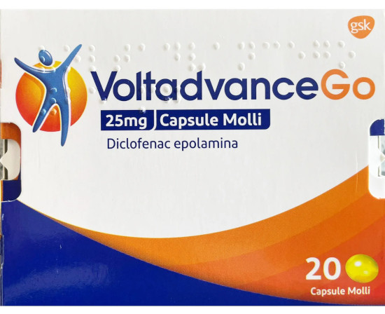 VOLTADVANCEGO*20CPS MOLLI 25MG - maxifarmacia.it