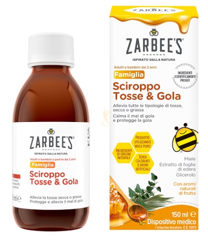 ZARBEE'S TOSSE GOLA SCIROPPO 150 ML - maxifarmacia.it