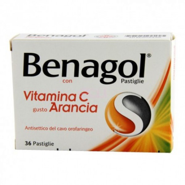 BENAGOL VIT C*36PAST ARANCIA - maxifarmacia.it